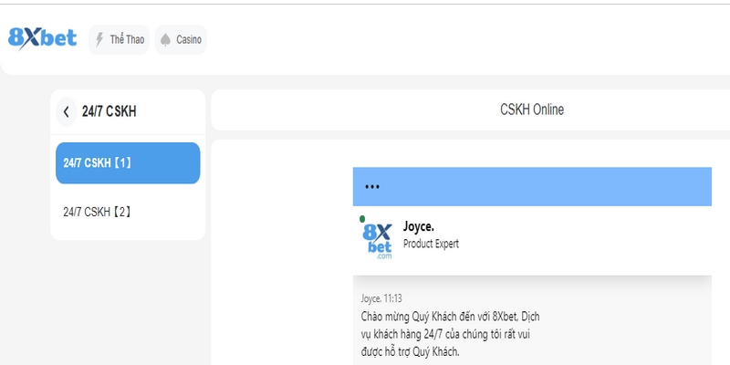 8XBET đầu tư mạnh vào hệ thống chăm sóc khách hàng, mang lại sự hài lòng